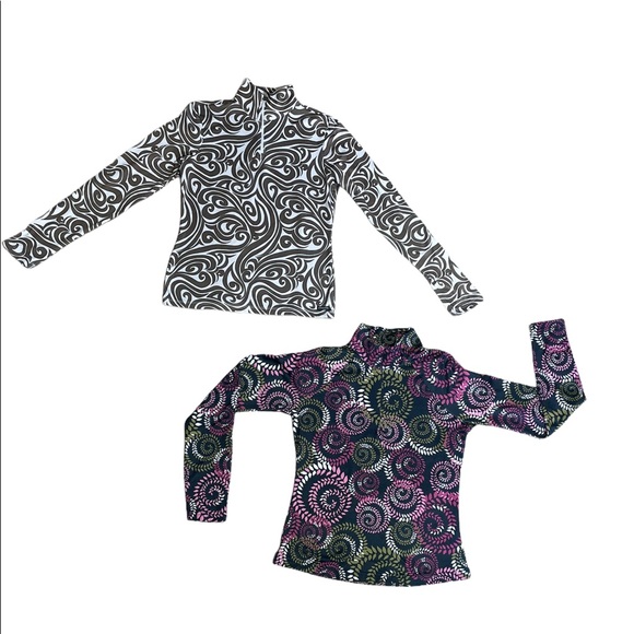 Athleta Vintage Y2K Half Zip Long Sleeve Top Bundle of 2 - Picture 2 of 13